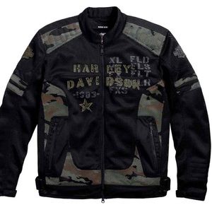 Harley Davidson Mens Midville Functional Mesh Riding Jacket